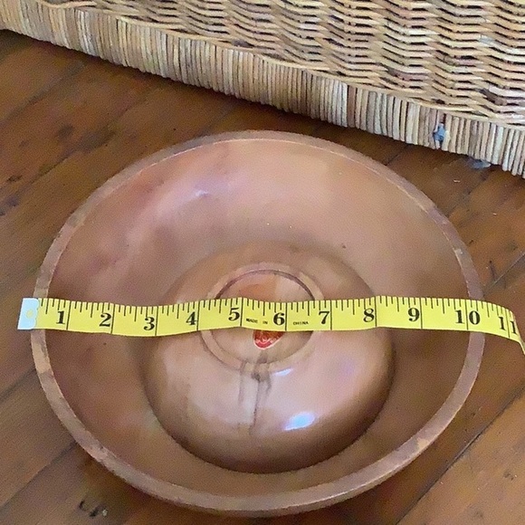 Vintage Boho Nevco Wood Salad Serving Set Bowls - Picture 6 of 6